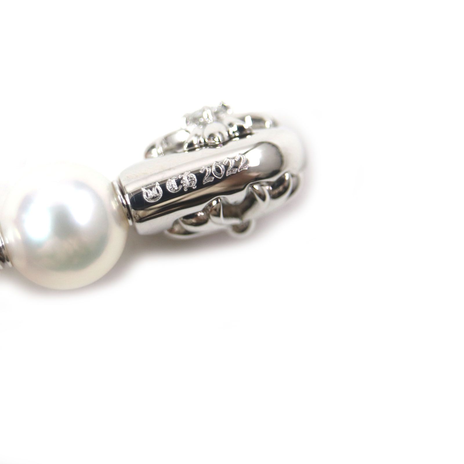 極美品✨MIKIMOTO ミキモト　パール　ピンブローチ　ハート　シルバー MIKIMOTO ミキモト パール ピンブローチ 本真珠 silver金具