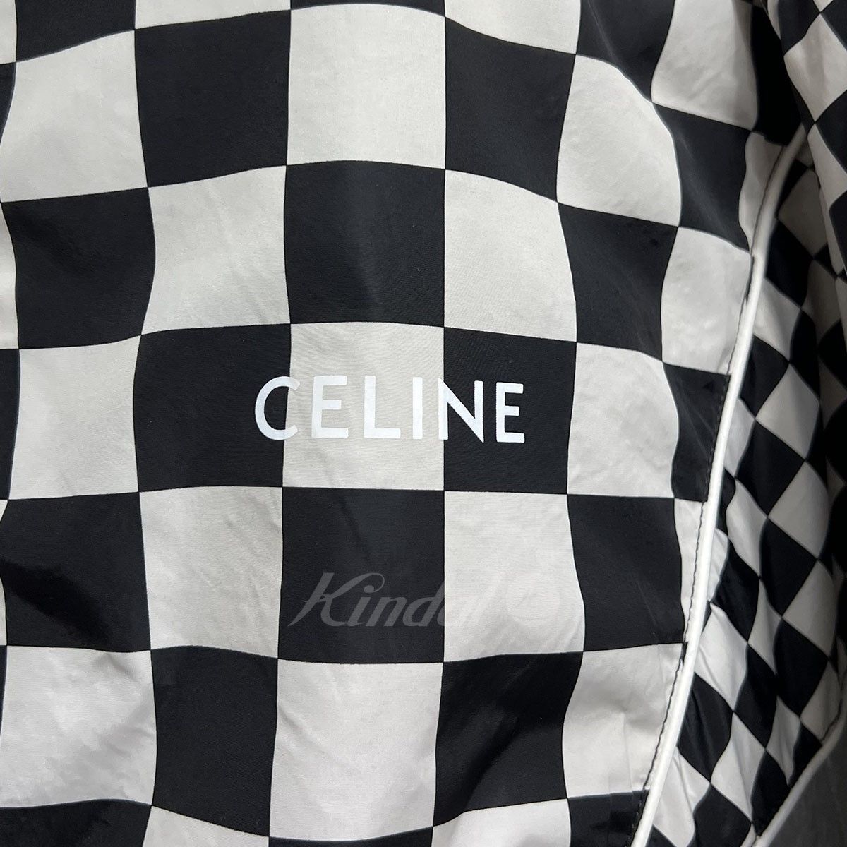 CELINE2021AW ルーズチェッカーボードブールブルゾン8071000110909
