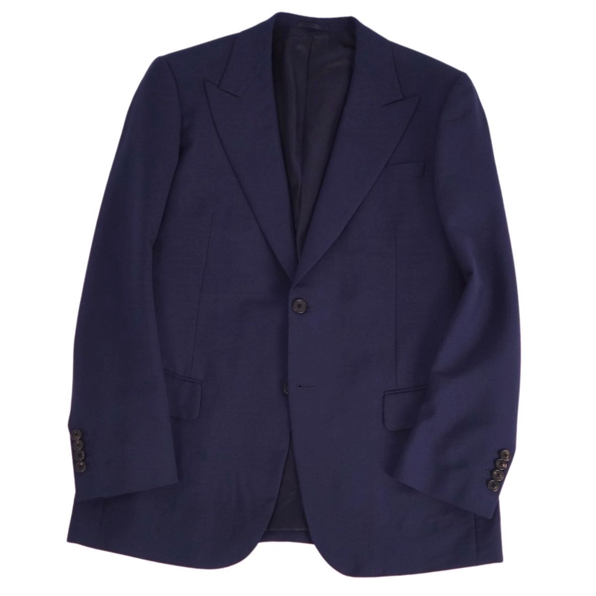 極美品 プラダ PRADA セットアップ スーツ シングル モヘア ウール