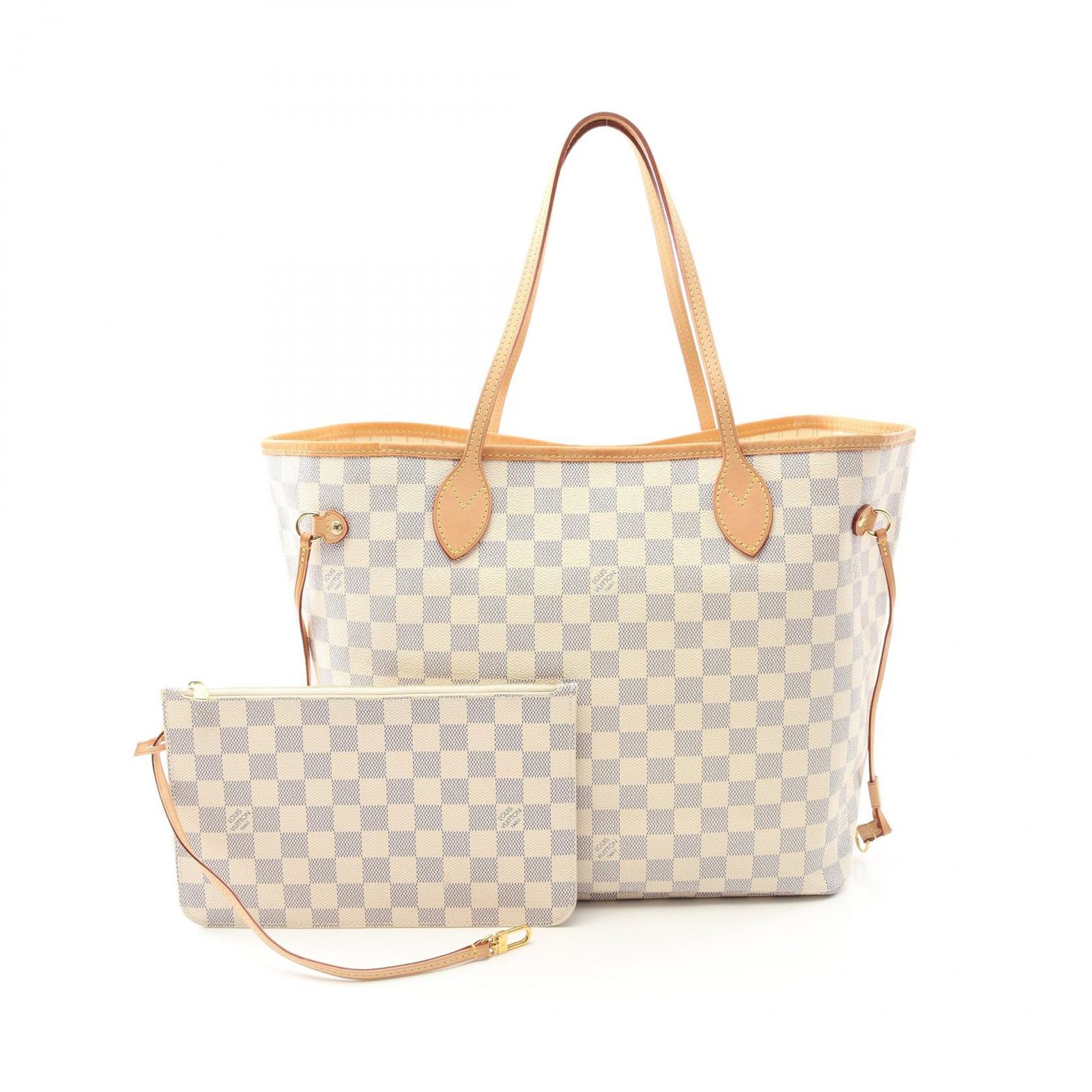 ルイ ヴィトン LOUIS VUITTON トートバッグ ネヴァーフルMM N41361 PVCコーティングキャンバス レザー ネヴァーフルMM レディース Used A