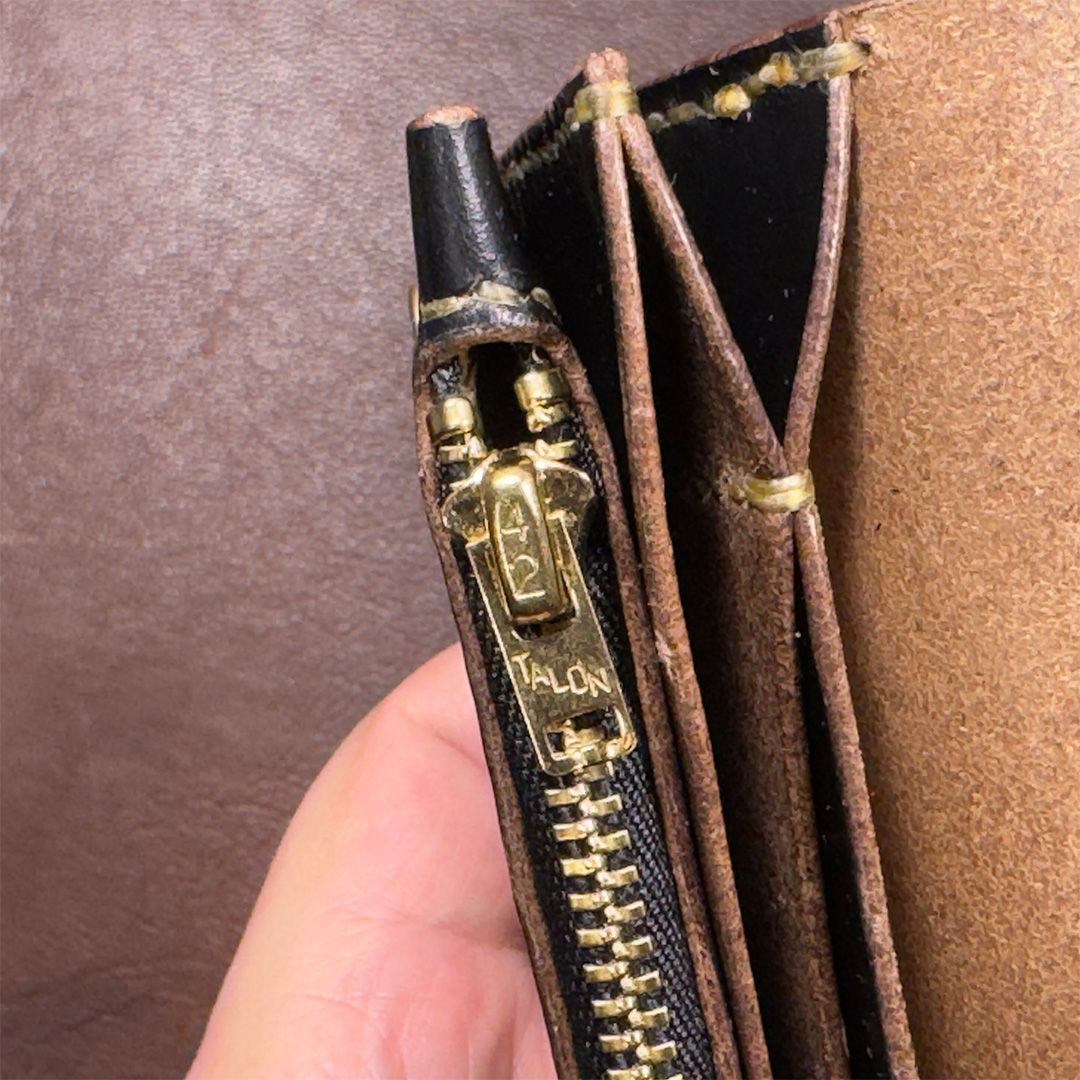 【安値通販】 クロムエクセルレザー ブラック茶芯｜ミドルトラッカーウォレット – TWM01-BCE-06