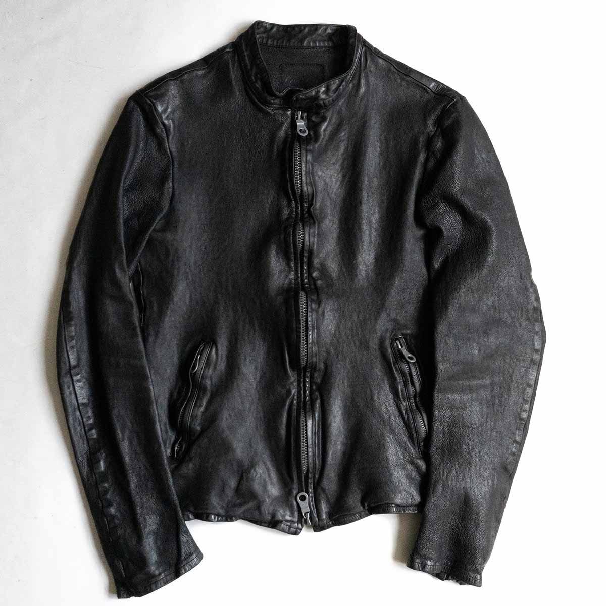 ドイツカーフ ISAMU KATAYAMA BACKLASH レザー ライダース ジャケット 3 イサムカタヤマバックラッシュ 牛革 25041150