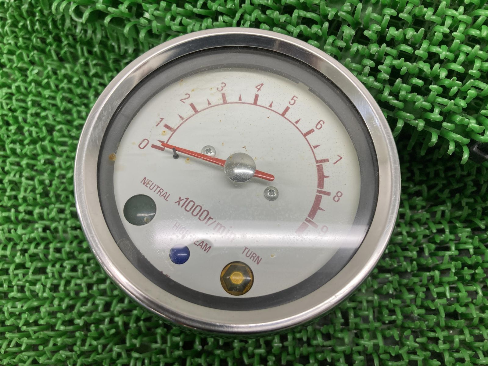 SR400 タコメーター ヤマハ 純正 中古 バイク 部品 1JR コケキズ無し