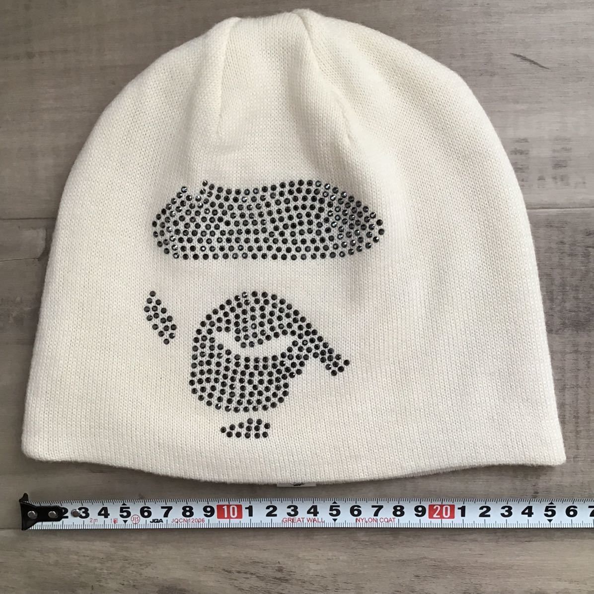 スワロフスキー BAPE ニット帽 ベイプ ape 000000007920