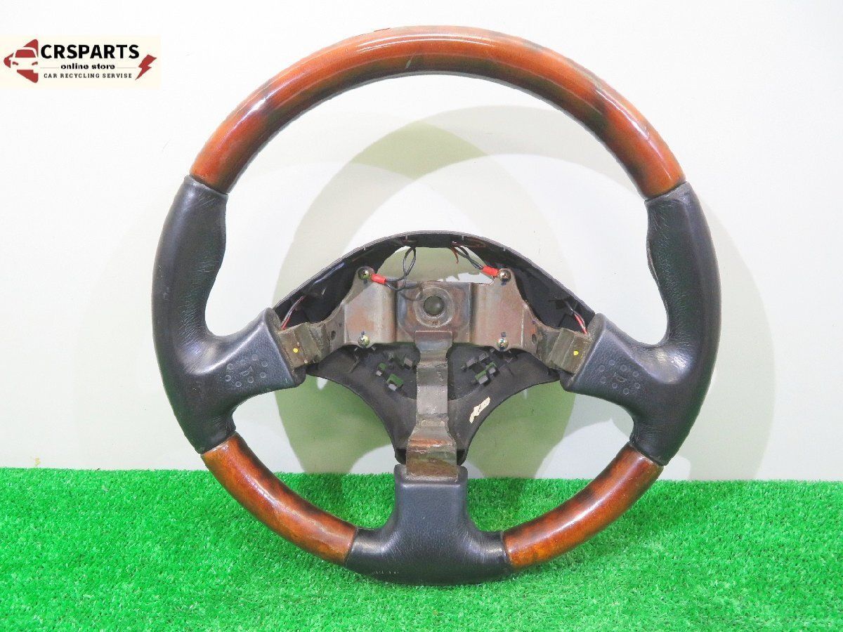 コペン L880K 純正 MOMO ウッド コンビ ステアリング ハンドル /No