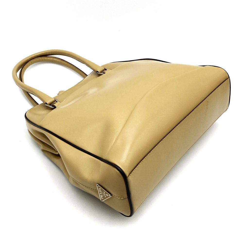 PRADA プラダ トートバッグ ハンドバッグ レザー がま口