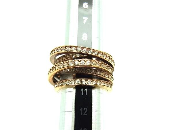 □美品□ SWAROVSKI スワロフスキー ラインストーン リング 指輪