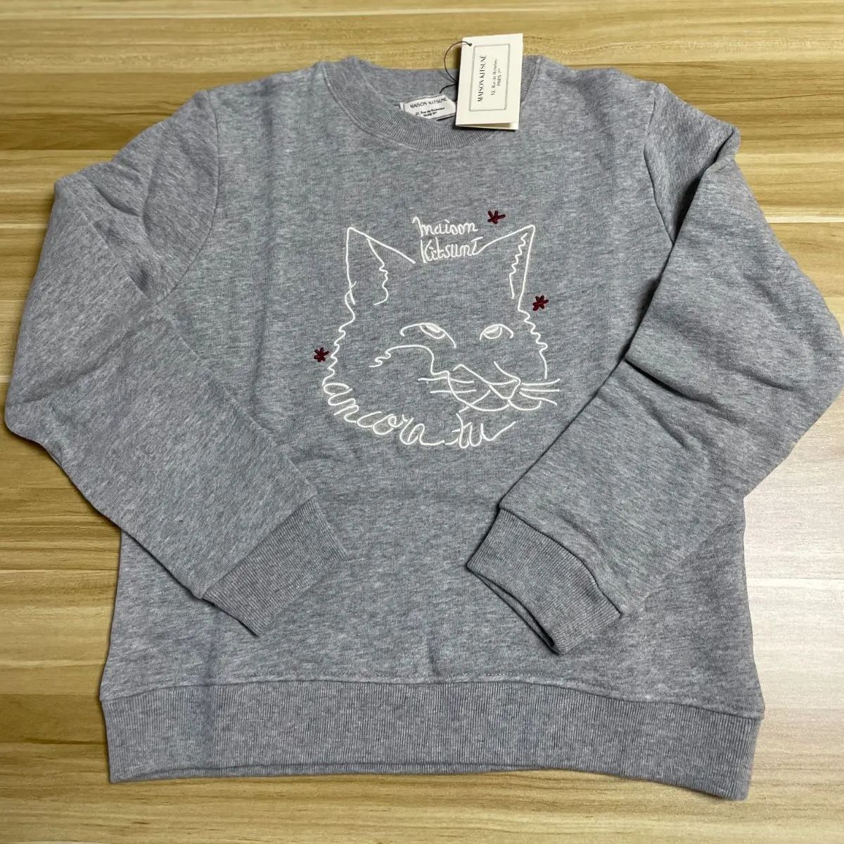 新品未使用 メゾンキツネ MAISON KITSUNE スウェット トレーナー レディース GREY - メルカリ