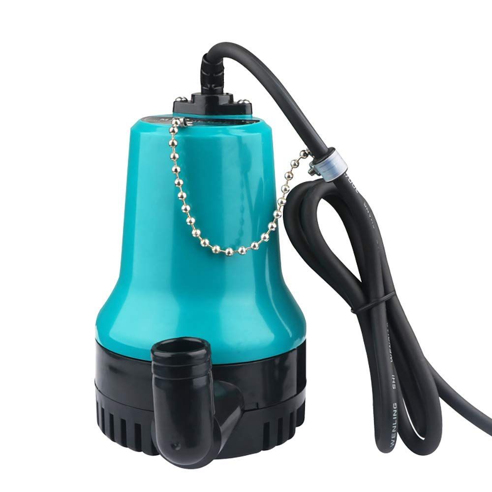 【特価商品】海水対応 12V/24V 水中ポンプ 50W 電源コード2.5m ビルジポンプ 小型 給水・排水ポンプ 静音 高圧 排水量4500L/H 電動 Tencen ワニクリップ付き 日本語取扱説明書 (24V)