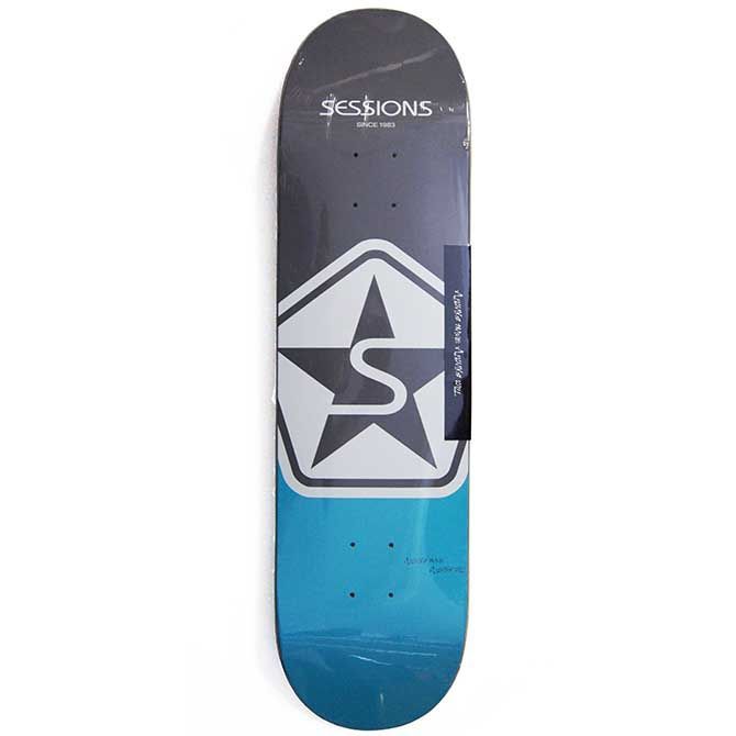 8.0インチ 8.25インチ SESSIONS セッションズ ICON DECK (BLUE) デッキ スケートボード スケボー SKATEBOARD