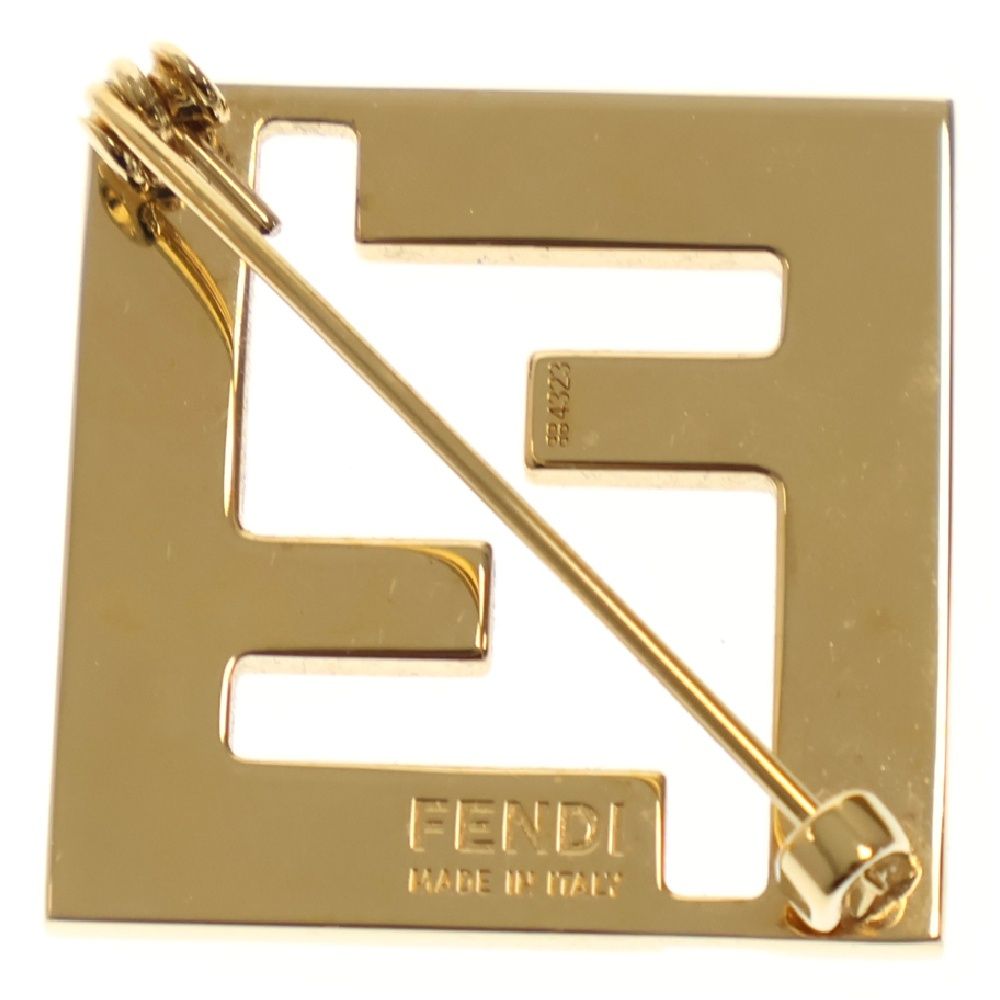 未使用級】FENDI フェンディ ブローチ フォーエバー FFロゴ 現行 【未