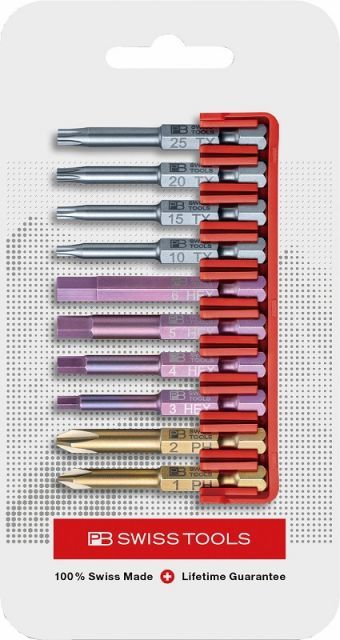 PBスイスツールズ1/4”Hex段付きビットセット【10本組】E6.700CN(PB SWISS TOOLS)