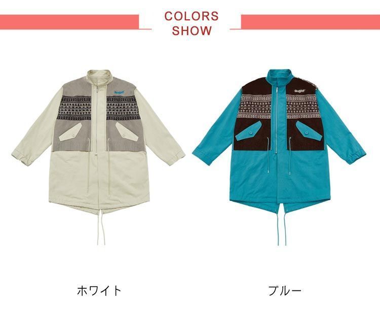 トレンチコート ニット