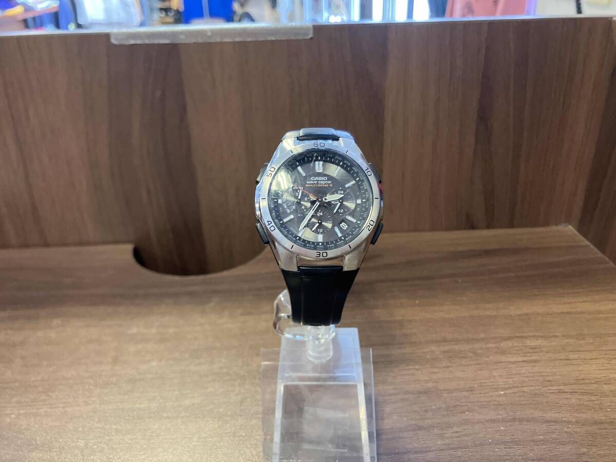 CASIO カシオ WVQ-M410 時計 ブラック ソーラークロノグラフ ソーラー充電 樹脂バンド wave ceptor multi band 6 004A355F CASIO Wave Ceptor MULTIBAND 6 WVQ-M410-1AJF Analog Wrist Watch