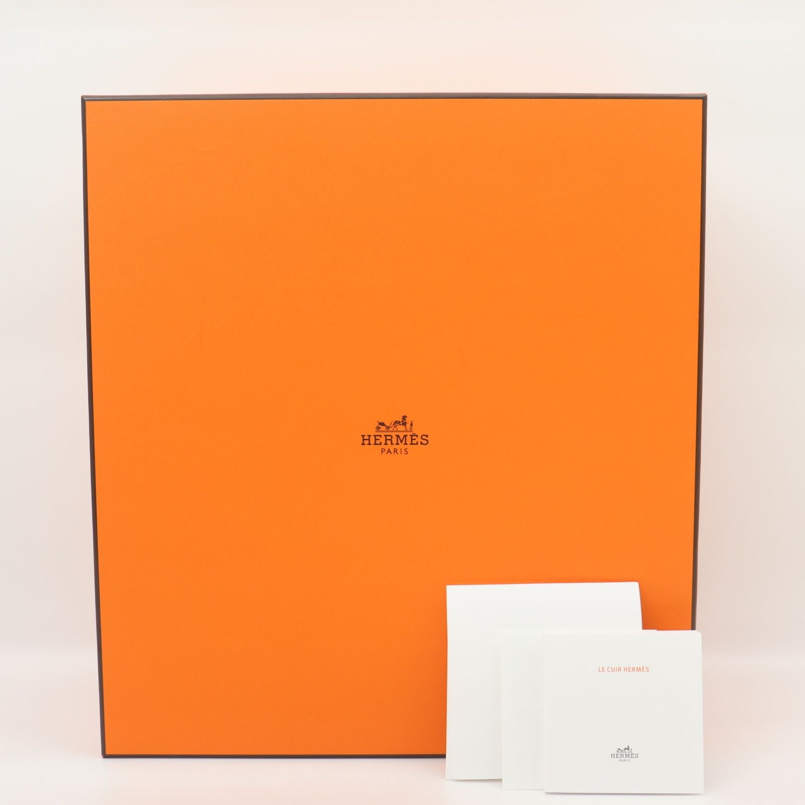 ITFUJ3C5I9XC HERMES エルメス 空き箱 ケリー28 1496□ ボックス 空箱 オレンジ ロゴ 収納 保管 インテリア 冊子