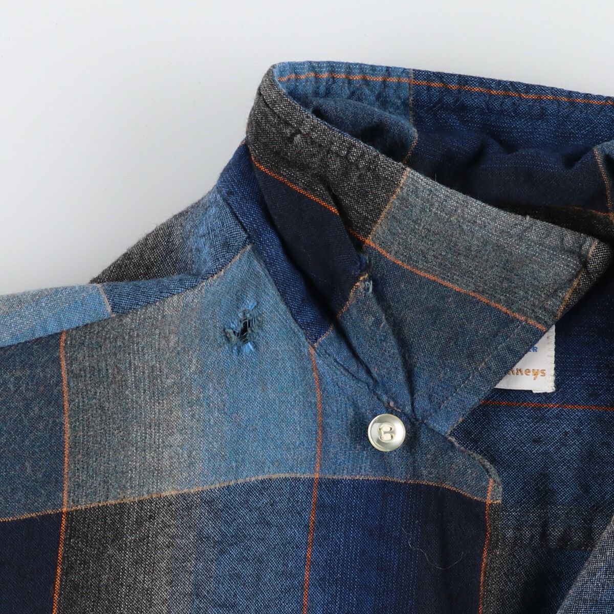 ぬ*へ様 60s PENNEY'S TOWNCRAFT オンブレ チェック長袖シ 古着 60年代 ペニーズ Penney's TOWNCRAFT タウンクラフト