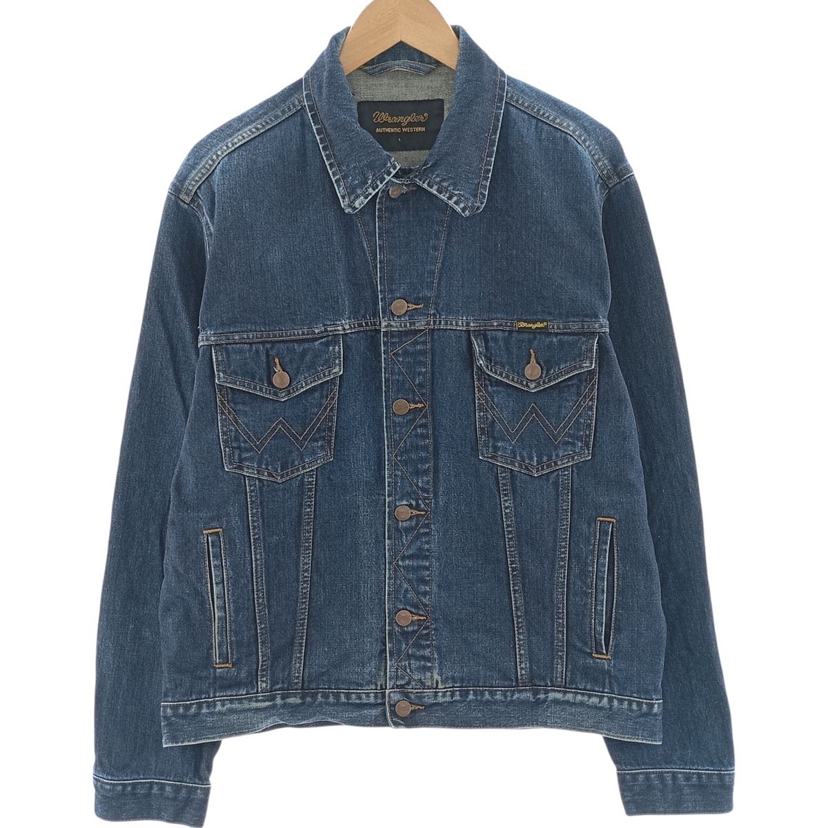 古着 ラングラー Wrangler デニムジャケット Gジャン メンズL