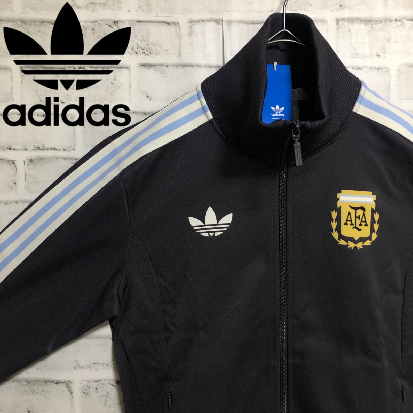 希少3XL⭐️adidas トラックジャケット/ジャージ トレファイルロゴ 