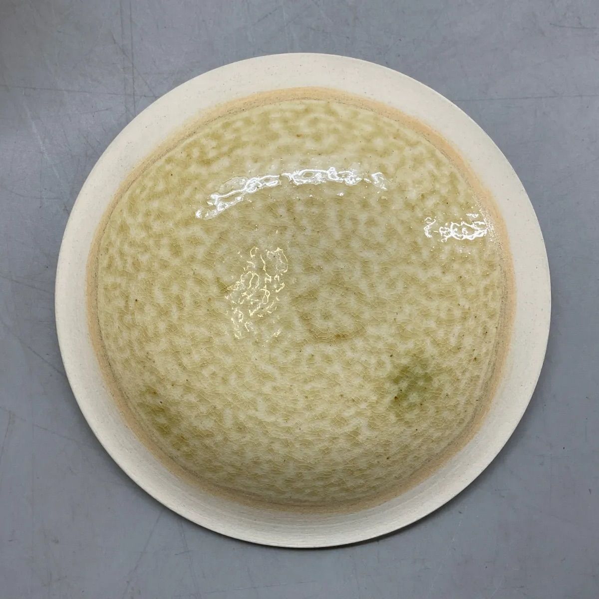 N34 加藤唐三郎造 黄瀬戸 水指 共箱 在銘 瀬戸赤津 唐三郎窯