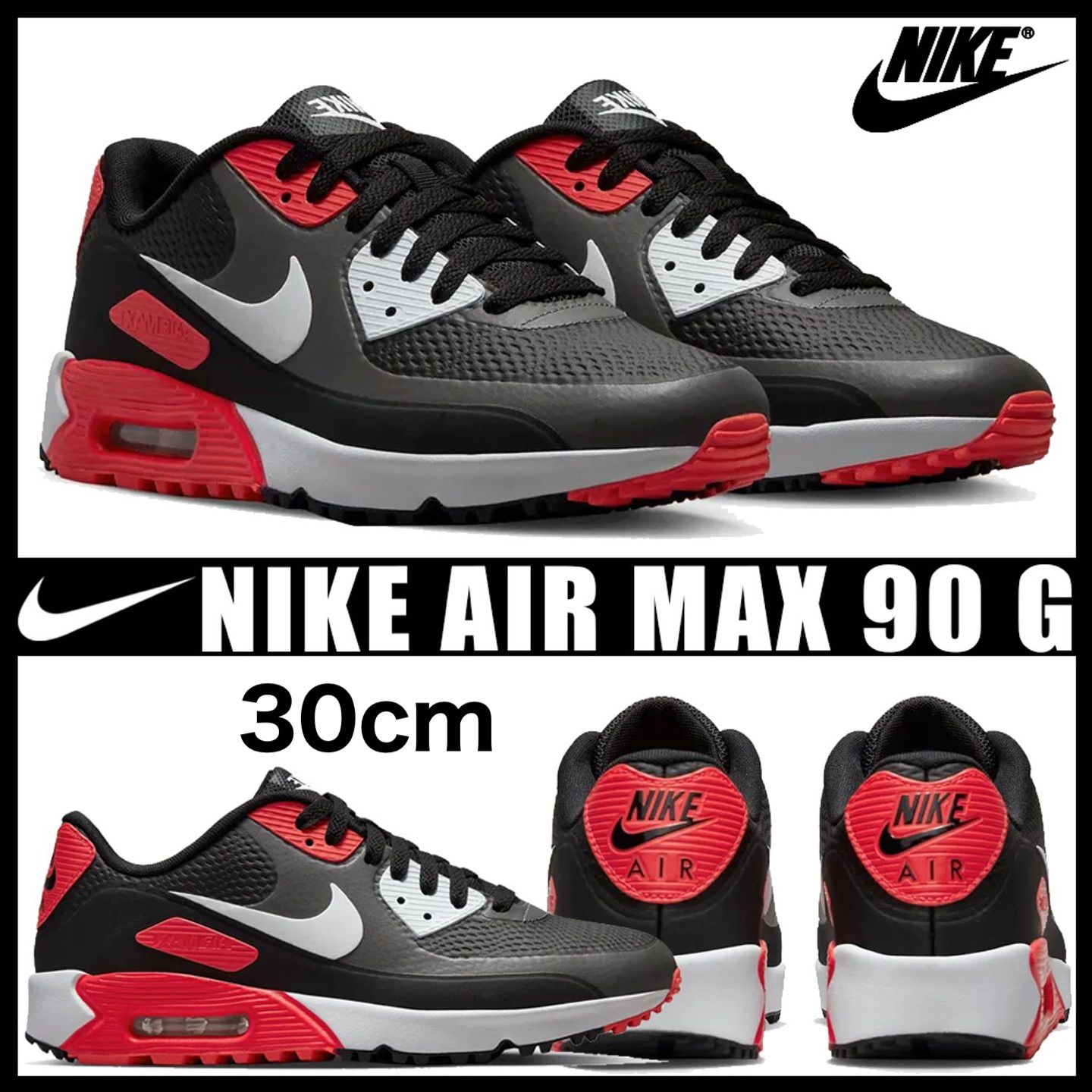 NIKE AIR MAX 90G IRON GRAY GOLF SHOES ナイキ エアマックス ゴルフ