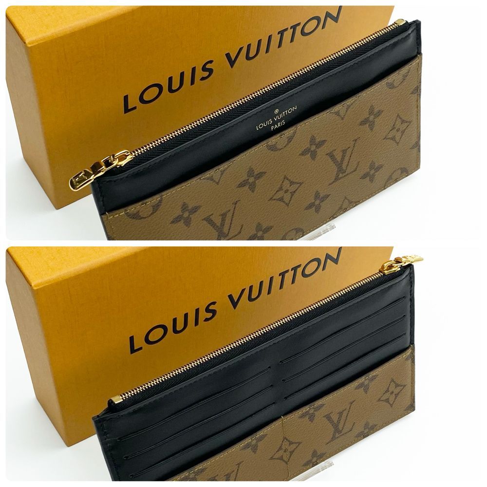 最高峰品】ルイヴィトン LOUIS VUITTON モノグラム リバース スリム  
