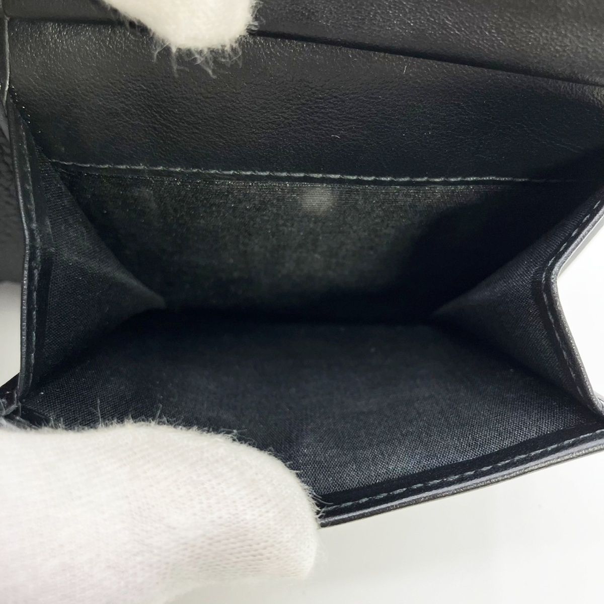 何でも揃う。 DIOR Saddle 二つ折り財布 コインケース付き ブラック メンズ ディオール サドル 黒 グレインドカーフスキン マーケトリー ユニークな