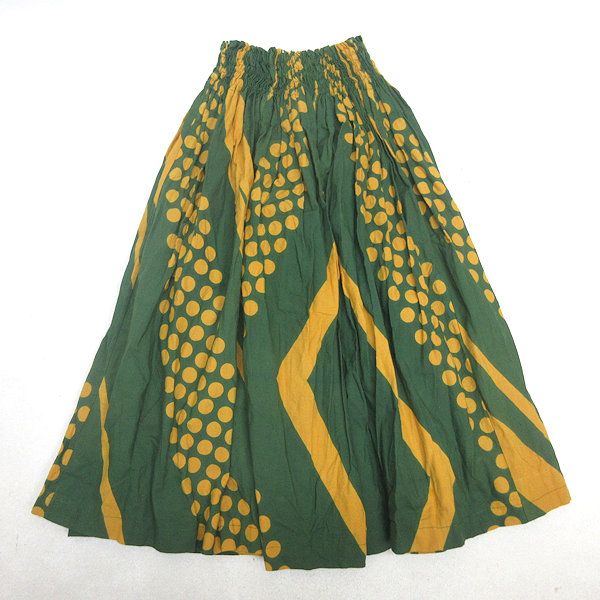 お値下げ★新品・未使用　オーガンジー　パウスカート　グリーン　68cm G□フラダンス用□ ハンドメイド パウスカート フリーサイズ