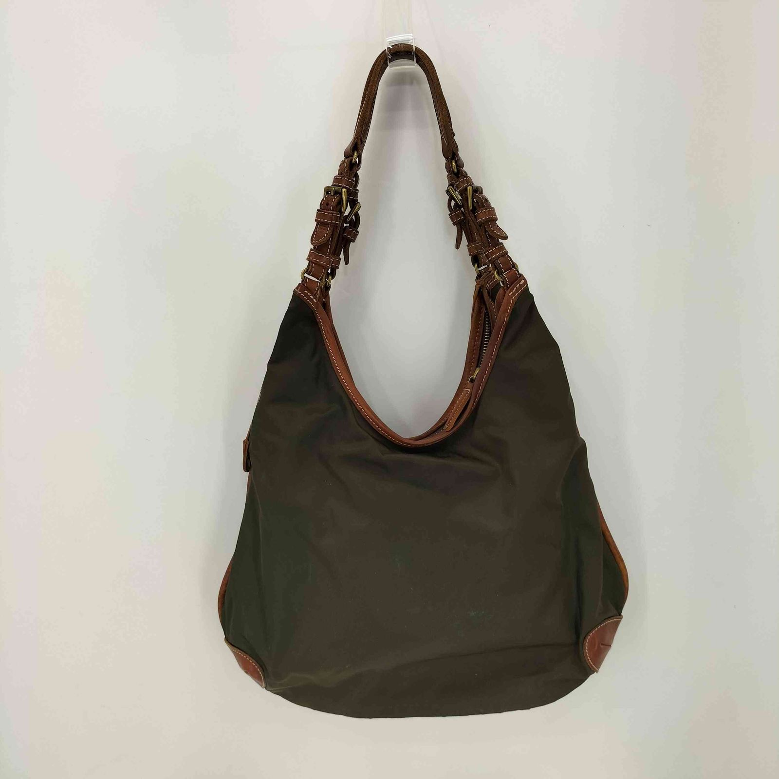 【極美品】Felisi フェリージ ナイロン×レザー トートバッグ 06-15 フェリージ Felisi 06-13 レザーパイピング ナイロン トートバッグ