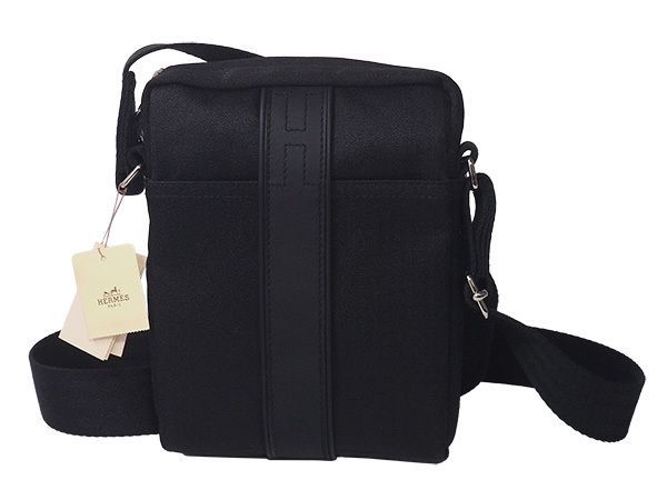 エルメス HERMES アカプルコ バンドリエール PM ポシェット ショルダーバッグ トワルシェブロン/レザー