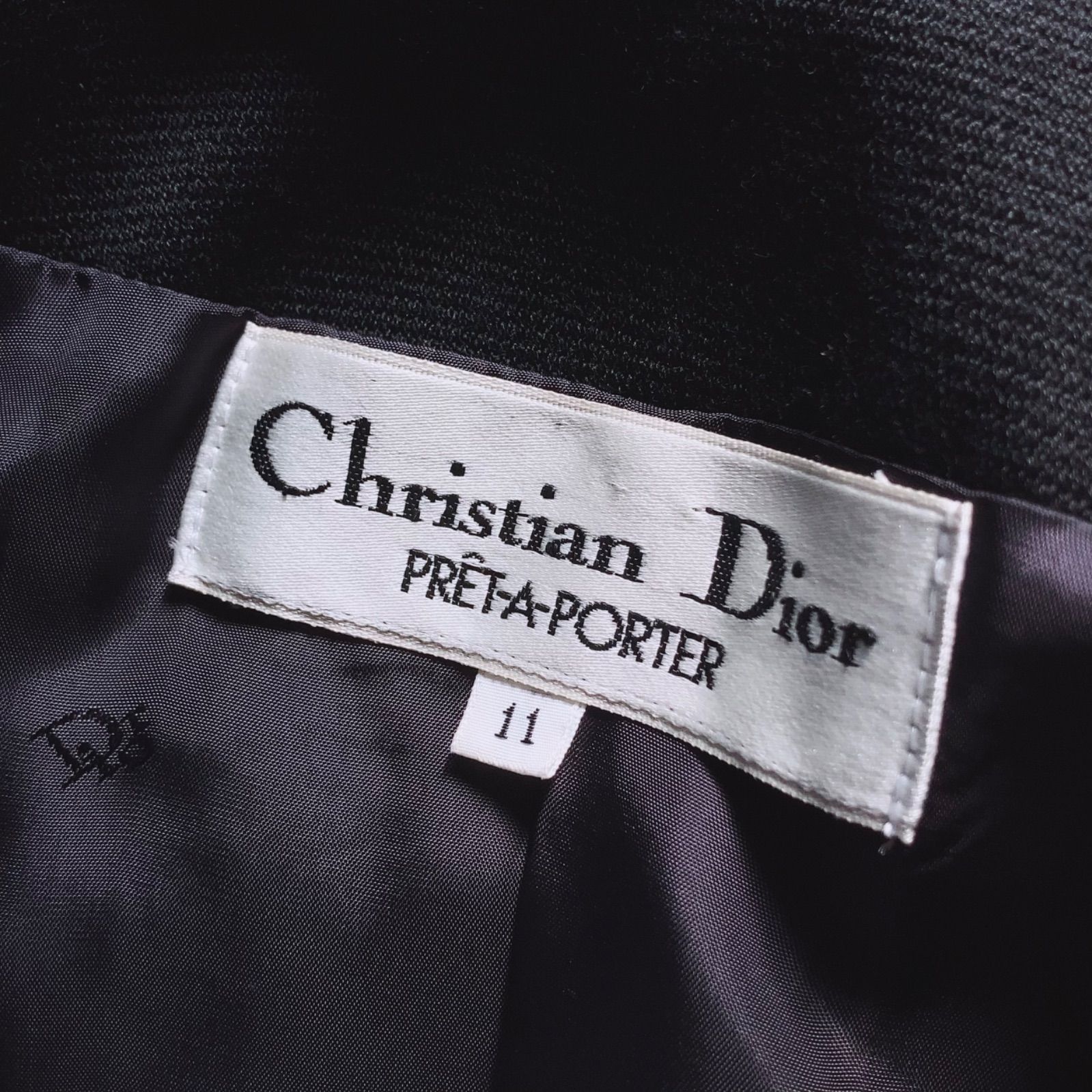 クリスチャン・ディオール　黒いワンピース　フォーマル Christian Dior - クリスチャンディオール ブラックワンピースの