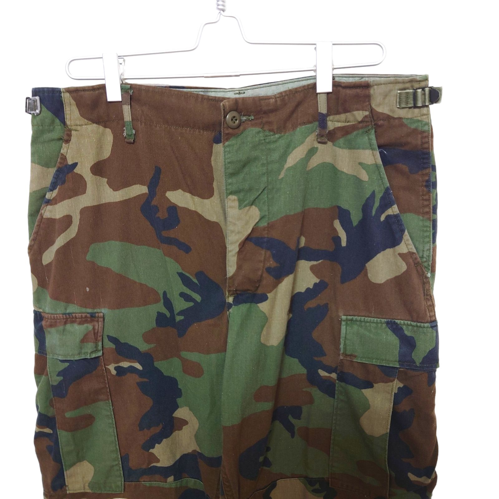 US ARMY】米軍 実物 80's ウッドランドカモ BDU カーゴパンツ S-590