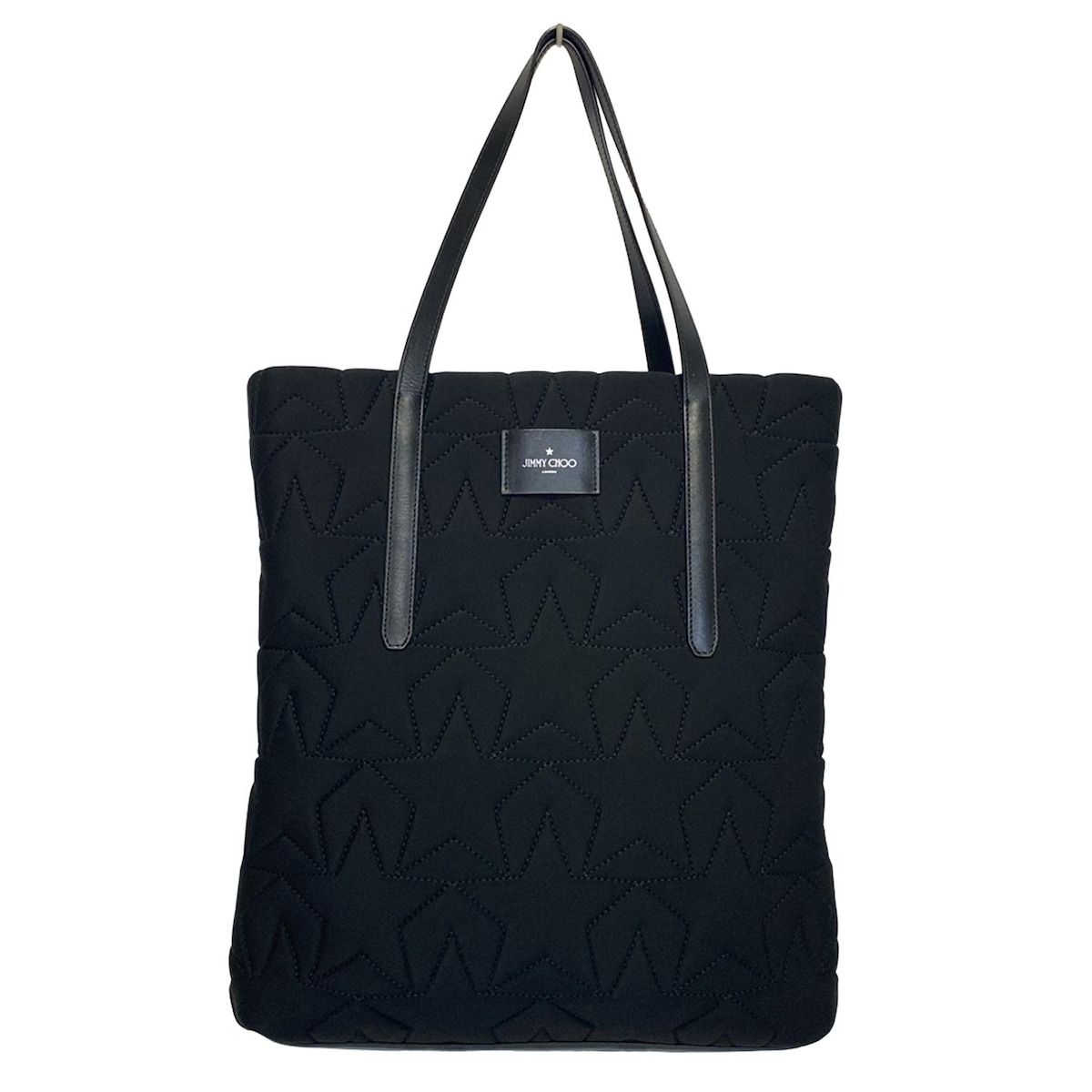 ジミーチュウ スタースタッズ Pimlico N/Sトートバッグ レザー ブラッ