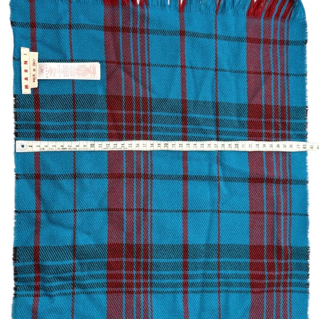 MARNI マルニ 22AW チェック柄ウールマフラー SCMC0081A0 UAW005 F  