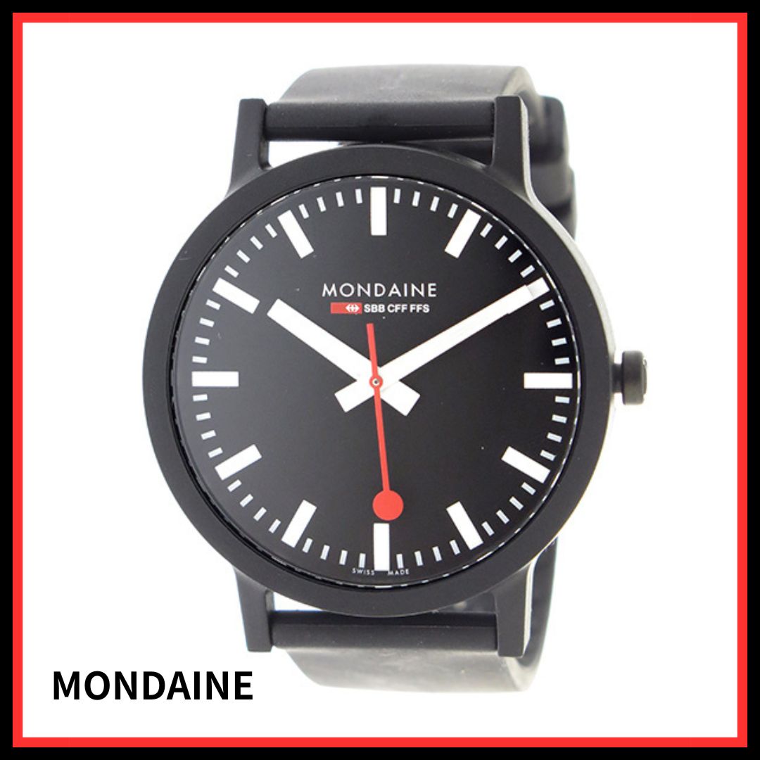 モンディーン MONDAINE クオーツ メンズ 腕時計 MS1.41120.RB ブラック 