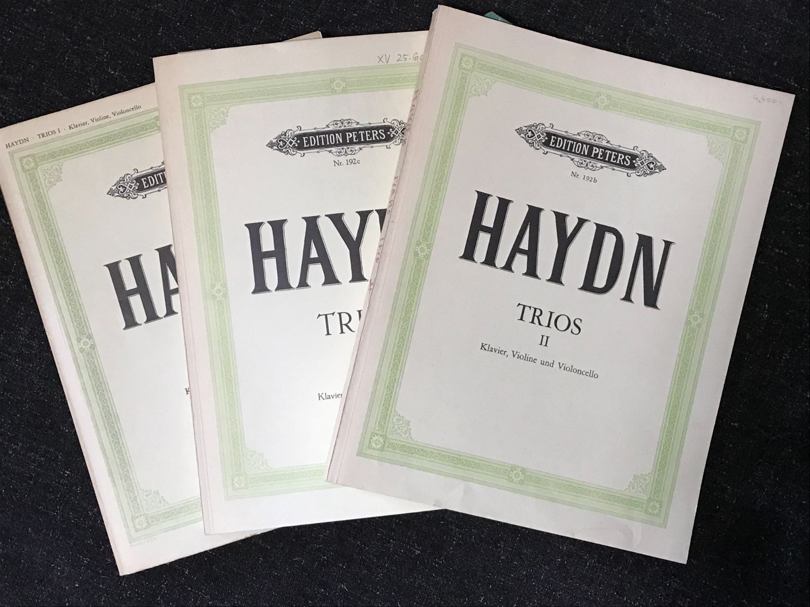 ハイドン ピアノ三重奏曲集 1-3 haydn trios 輸入楽譜