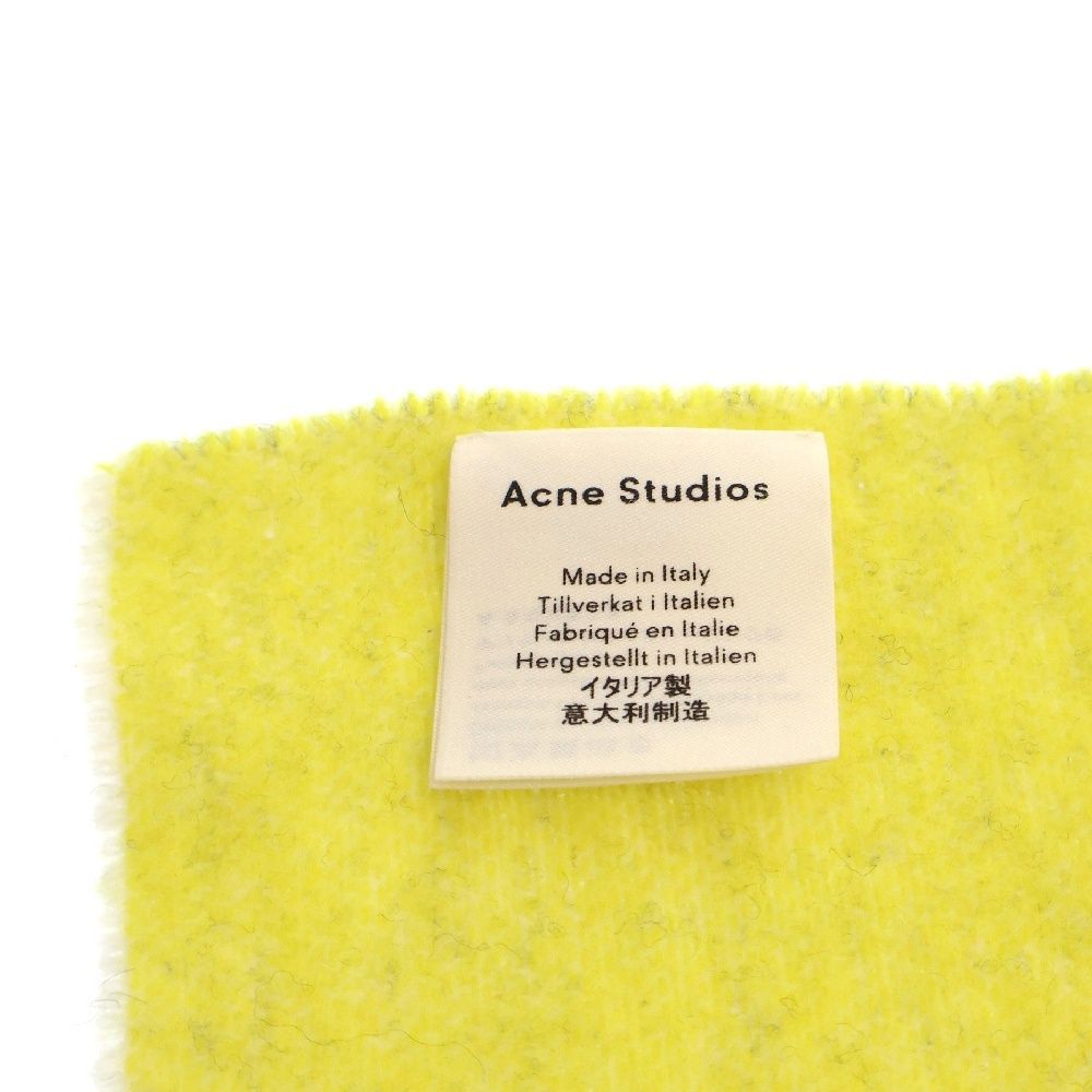 Acne Studios (アクネ ストゥディオズ) TORONTY LOGO 274176 マフラー ストール イエロー - メルカリ