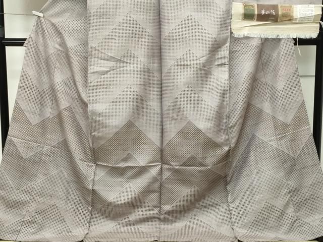 平和屋本店□極上 インド・アッサム 野蚕糸 手織 ムガシルク 訪問着 仮  