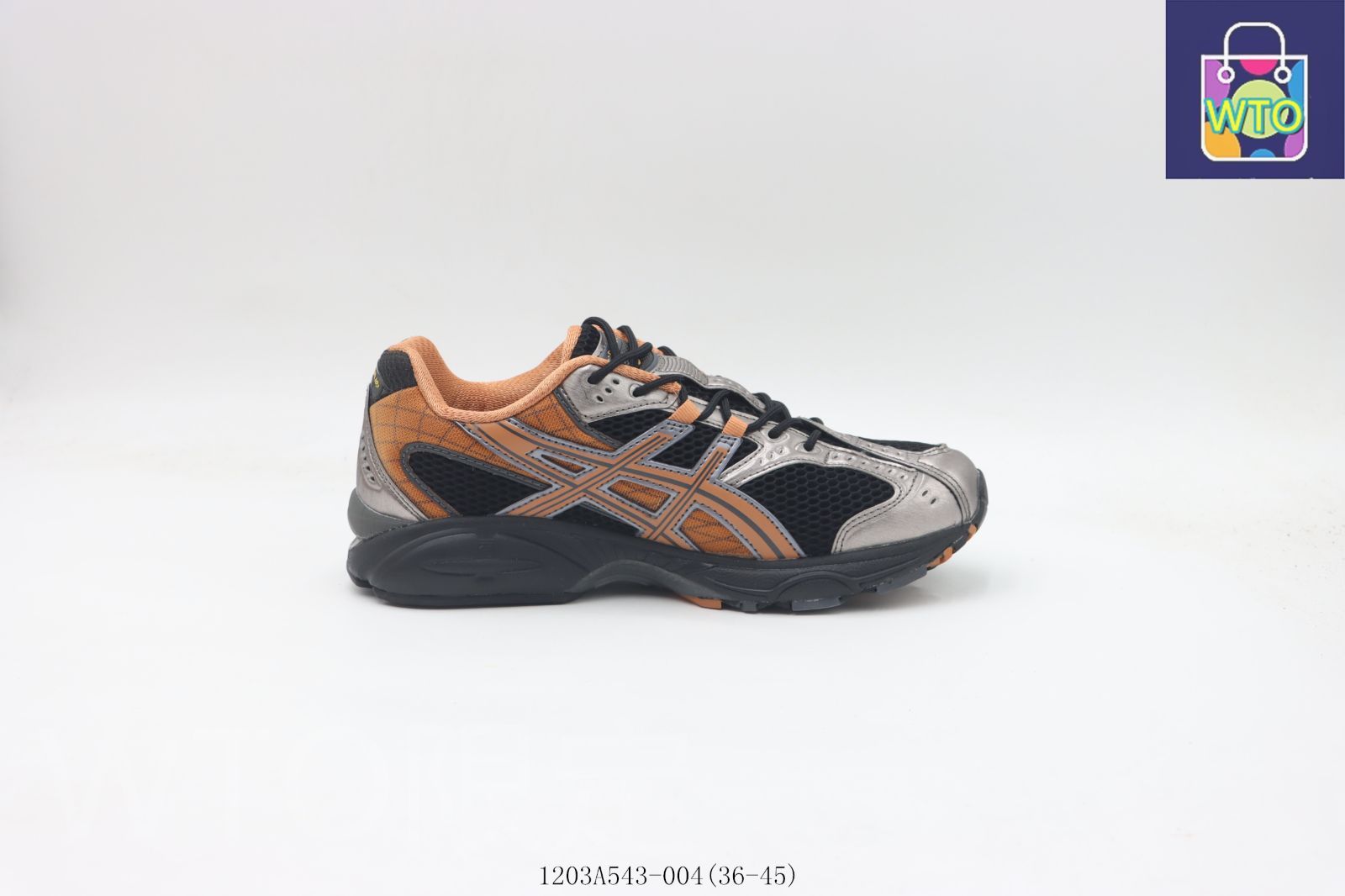 今日 ASICS アシックス ランニングシューズ ブラウンシルバー 1203A543-004-WTO輸入1