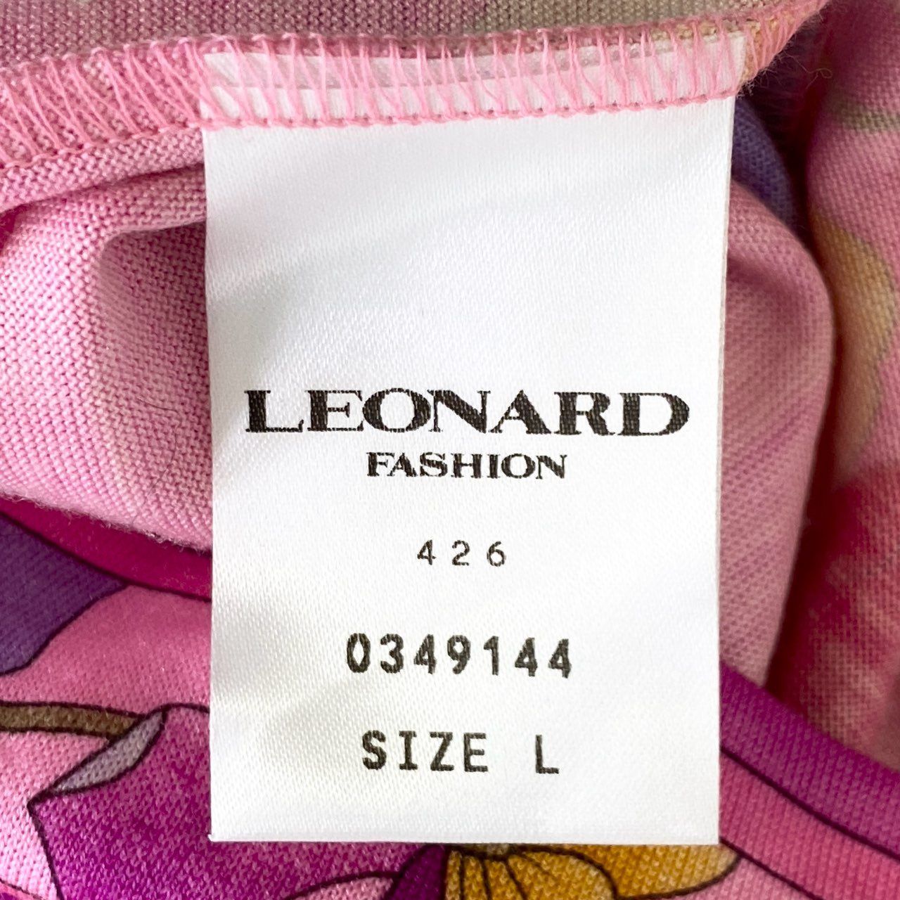 ☆ LEONARD 13j16 LEONARD レオナール 美しい花柄プリント 