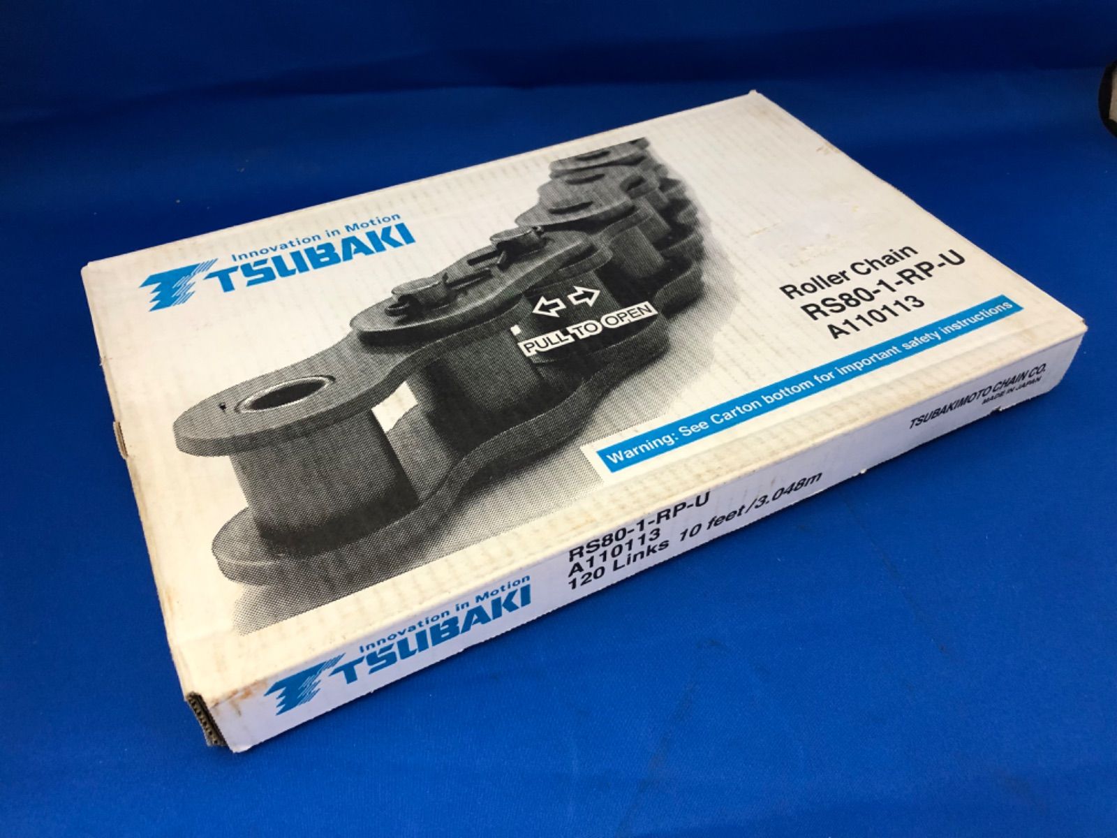 TSUBAKI ローラーチェーン RS80-1-RP-U A110113 - メルカリ