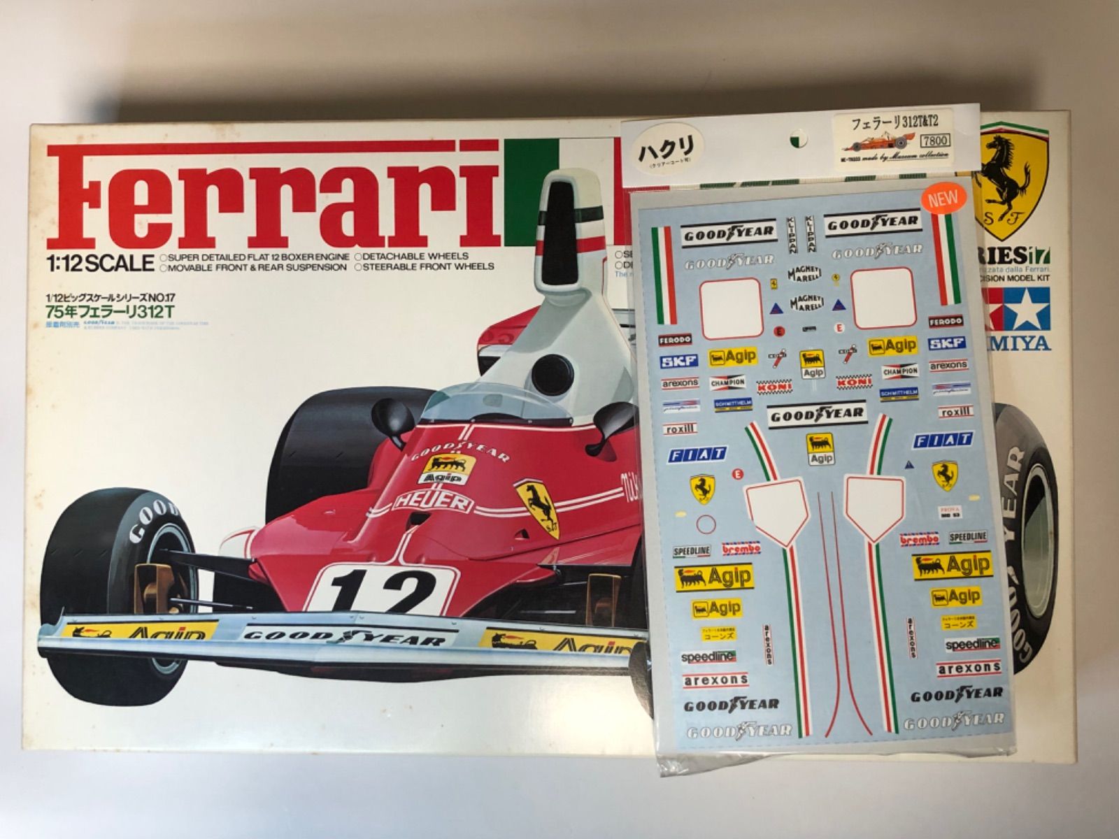 タミヤ 1/12 フェラーリ312Tとスタジオ27デカール ビッグスケール F1 