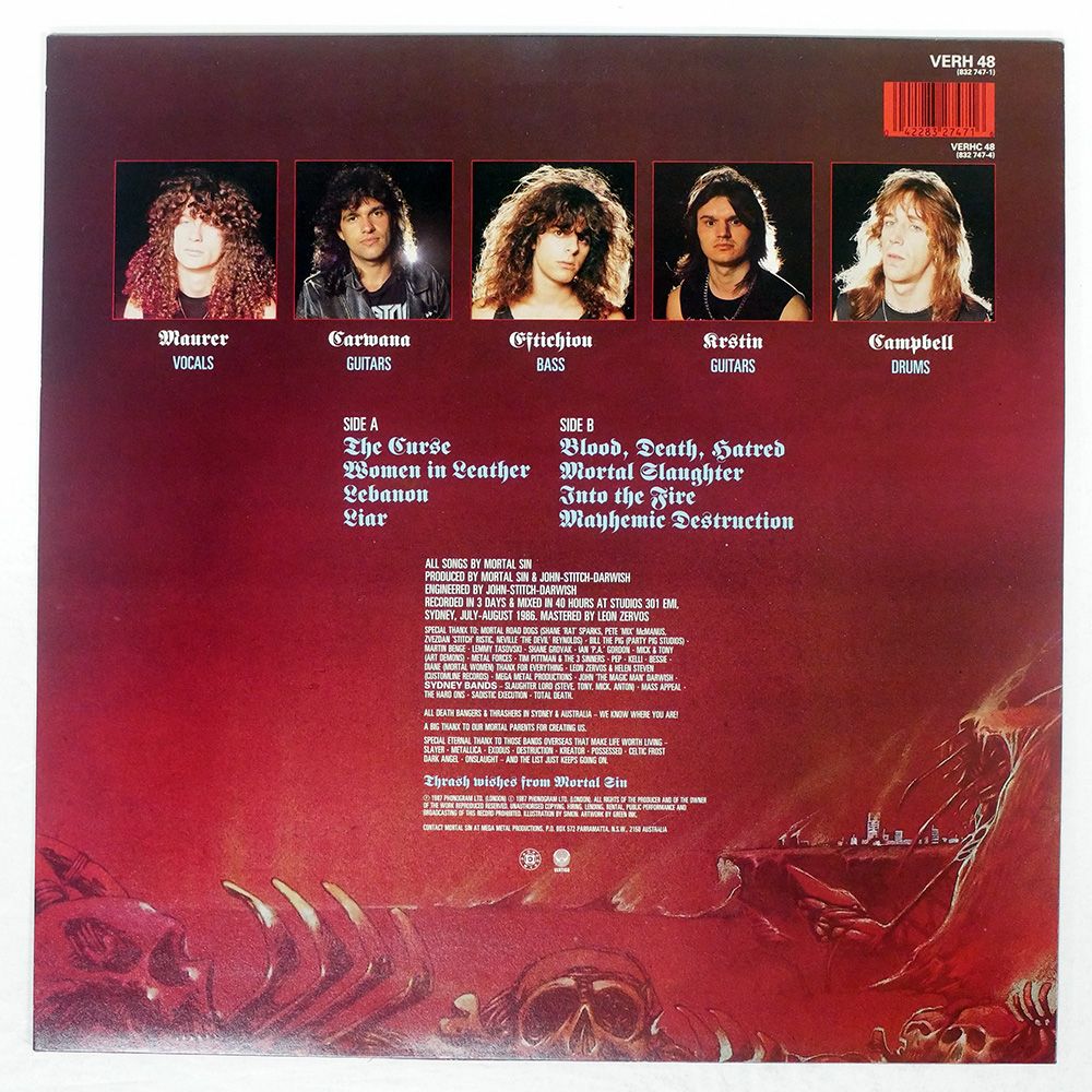 UK盤 MORTAL SIN VERTIGO VERH 48 LP