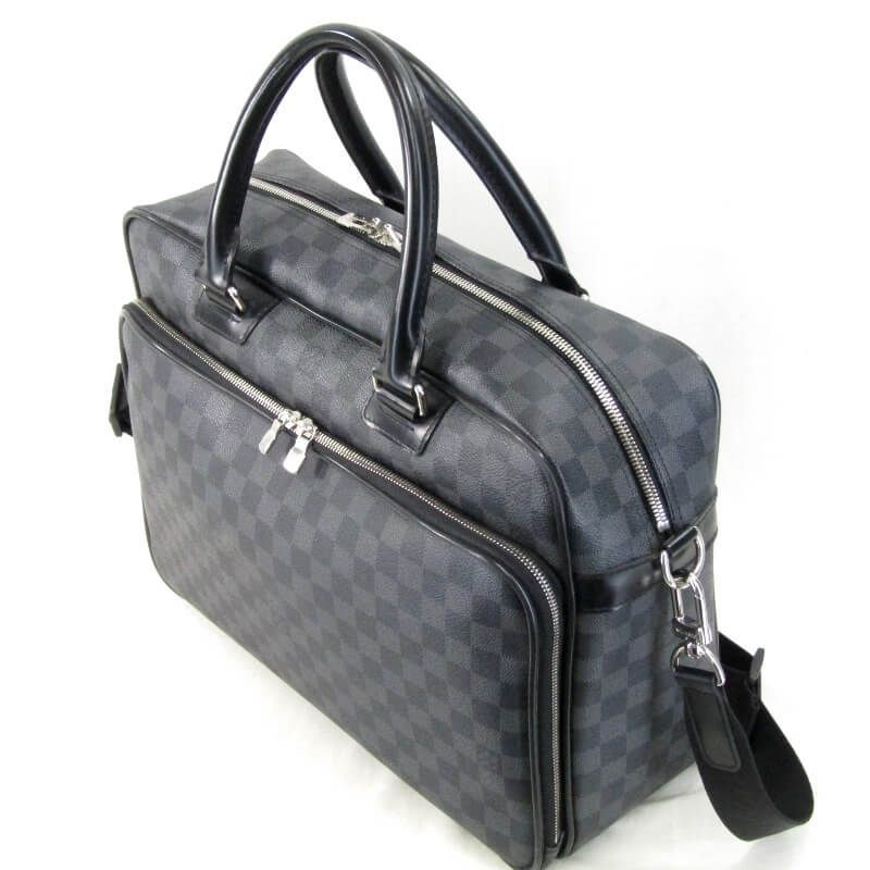 Louis Vuitton ルイヴィトン ビジネスバッグ イカール ダミエグラフィット N23253 2WAY ブリーフケース ノワール ブラック  30012813 - メルカリ