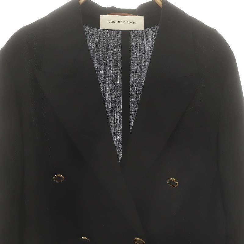 クチュールドアダム COUTURE D ADAM 金ボタンダブルブレストウール  