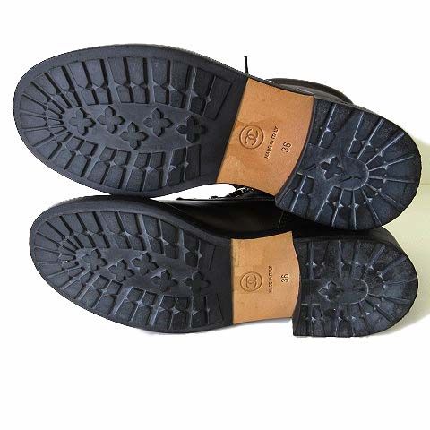シャネル CHANEL ブーツ ショートブーツ コンバットブーツ