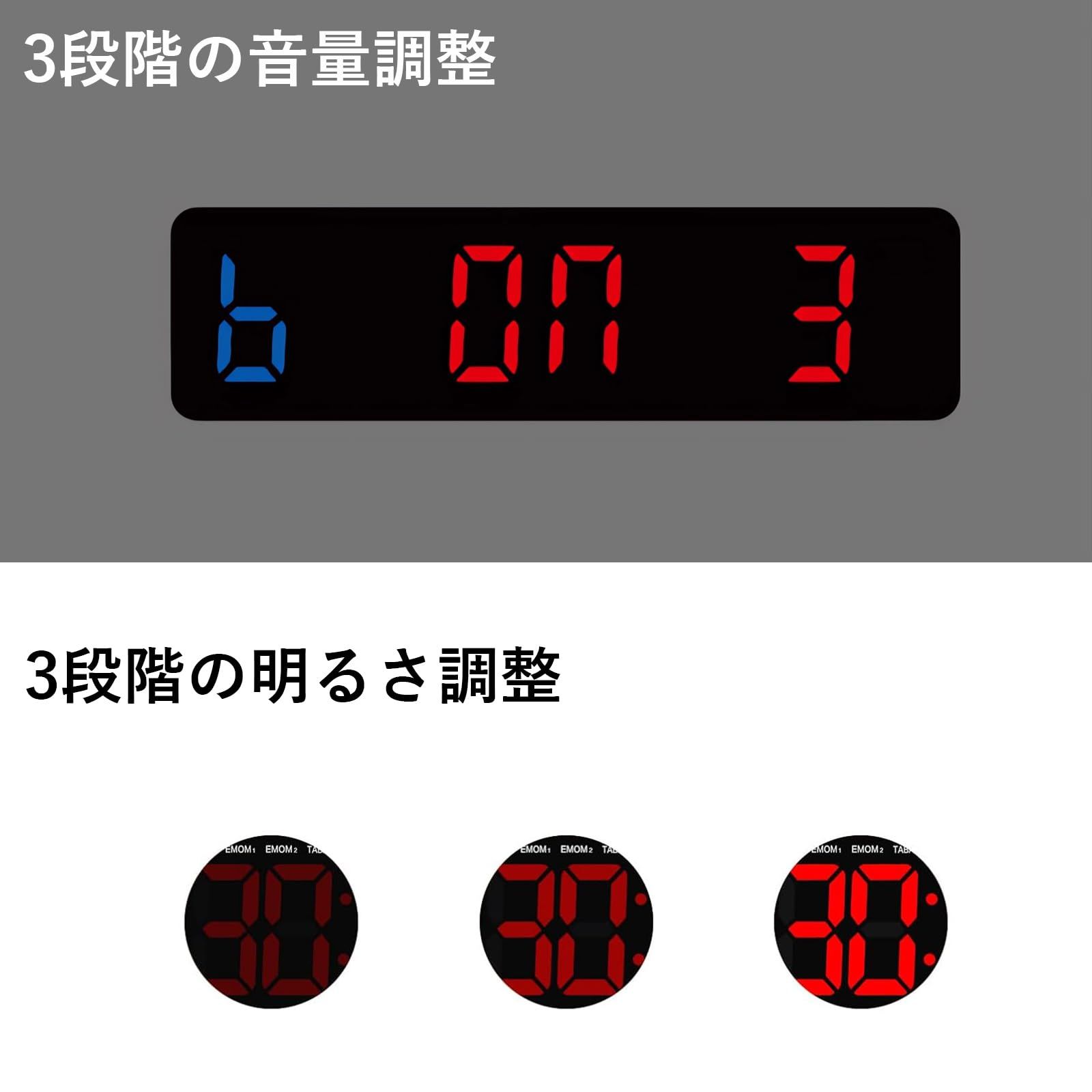 スポーツタイマー タイムタイマー ストップウォッチ トレーニングタイマー リモコン付き 大型デジタルスポ 16.5インチ ポータブル トレーニング タイマー 勉強 自宅 ジム ゲーム スピードレースに最適 ストップウォッチ 健康管理 計測計