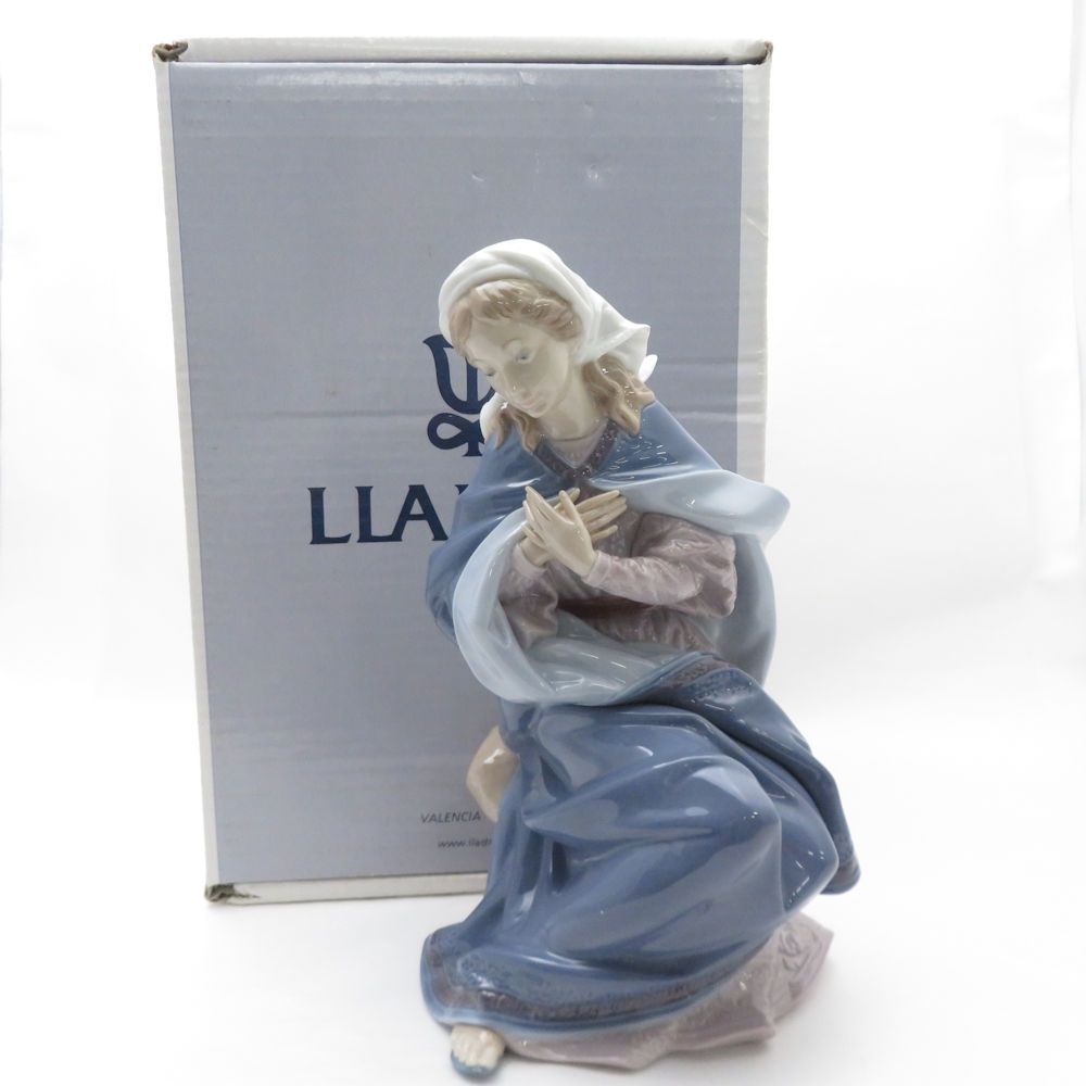 リアドロ　LLADRO 美品 LLADRO リヤドロ 1387 「VIRGIN MARY」 フィギュリン 置物 陶器