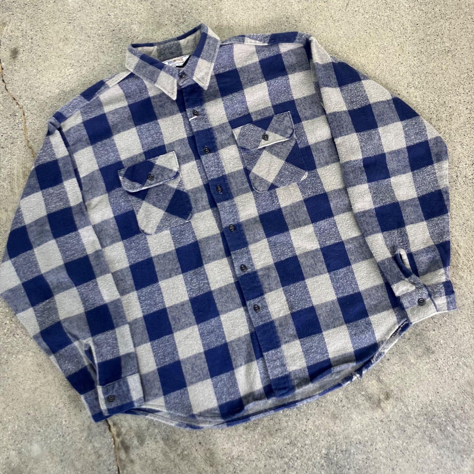 Five Brother 70〜80s Heavy Flannel Shirt 2XL Good Color