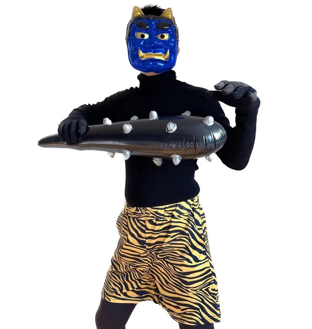 赤オニ節分フェルト帽子行事赤鬼オニイベント仮装豆まきおに 