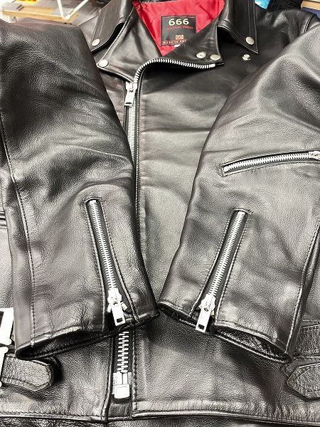 666 Leather Wear ダブル ライダースジャケット レザージャケット